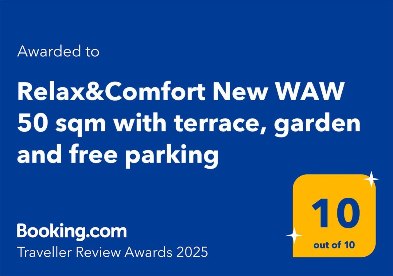 Relax&Comfort New Waw 50 Sqm With Terrace, Garden, Free Parking And Ac Варшава Экстерьер фото